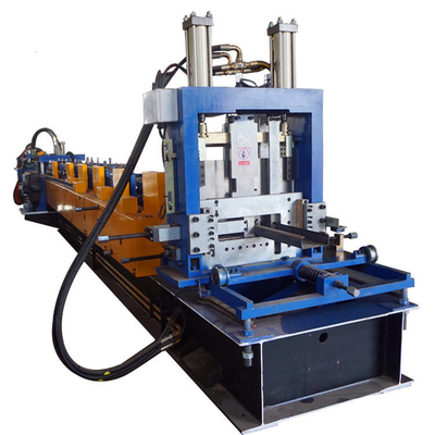 10m/min CZ Purlin Roll Forming Machine PLC Control 14 Raws