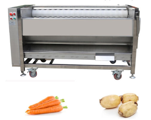 800kg/h τα μηχανήματα επεξεργασίας τροφίμων, βουρτσίζουν τη βιομηχανική μηχανή αποφλοίωσης
